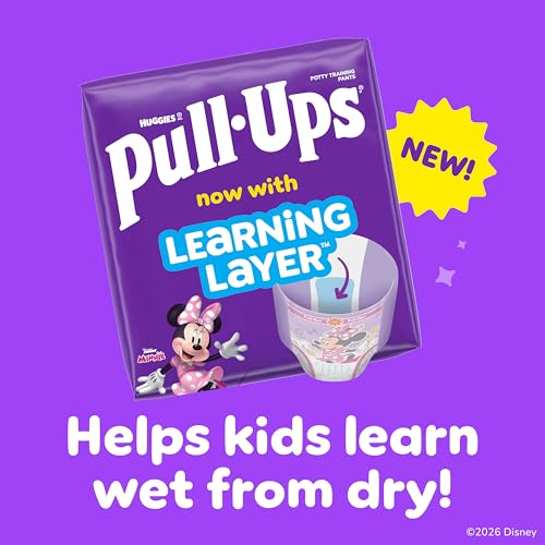 Pull-Ups Girls' Potty Training Pants, Size 5T-6T Training Underwear (46+ lbs), 66 Count - Image 2