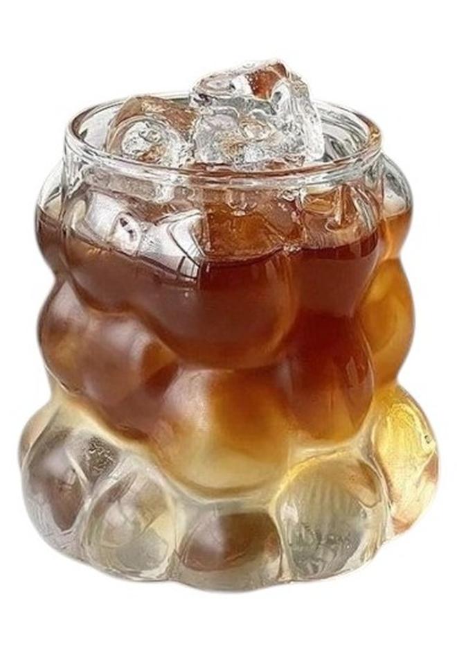 مج بابلز 350 ملي زجاج شفاف لشرب العصائر والنسكافيه والايس كوفي  قطعة - Image 1