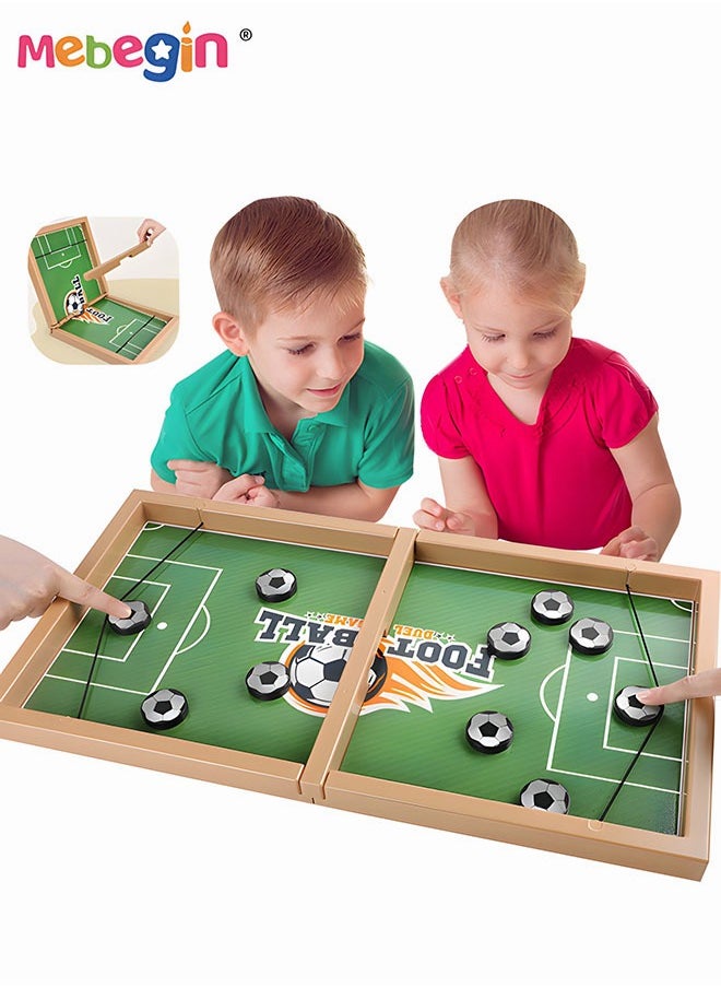 MEBEGIN - Fast Sling Puck Game, Rebound Chess, Puzzle Game for Two Players, Slingshot Toy, Parent-child Interactive Toy, Fun Family Game, Fast Paced Action Game, Creative Board Game for Party Time and Family Activities, Fits on Table or Floor to Play - Image 1