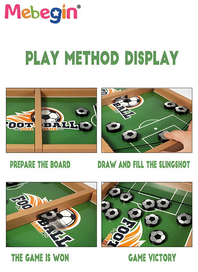 MEBEGIN - Fast Sling Puck Game, Rebound Chess, Puzzle Game for Two Players, Slingshot Toy, Parent-child Interactive Toy, Fun Family Game, Fast Paced Action Game, Creative Board Game for Party Time and Family Activities, Fits on Table or Floor to Play - Image 1
