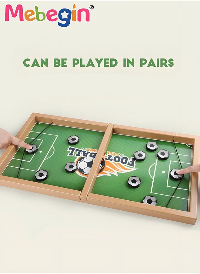MEBEGIN - Fast Sling Puck Game, Rebound Chess, Puzzle Game for Two Players, Slingshot Toy, Parent-child Interactive Toy, Fun Family Game, Fast Paced Action Game, Creative Board Game for Party Time and Family Activities, Fits on Table or Floor to Play - Image 1