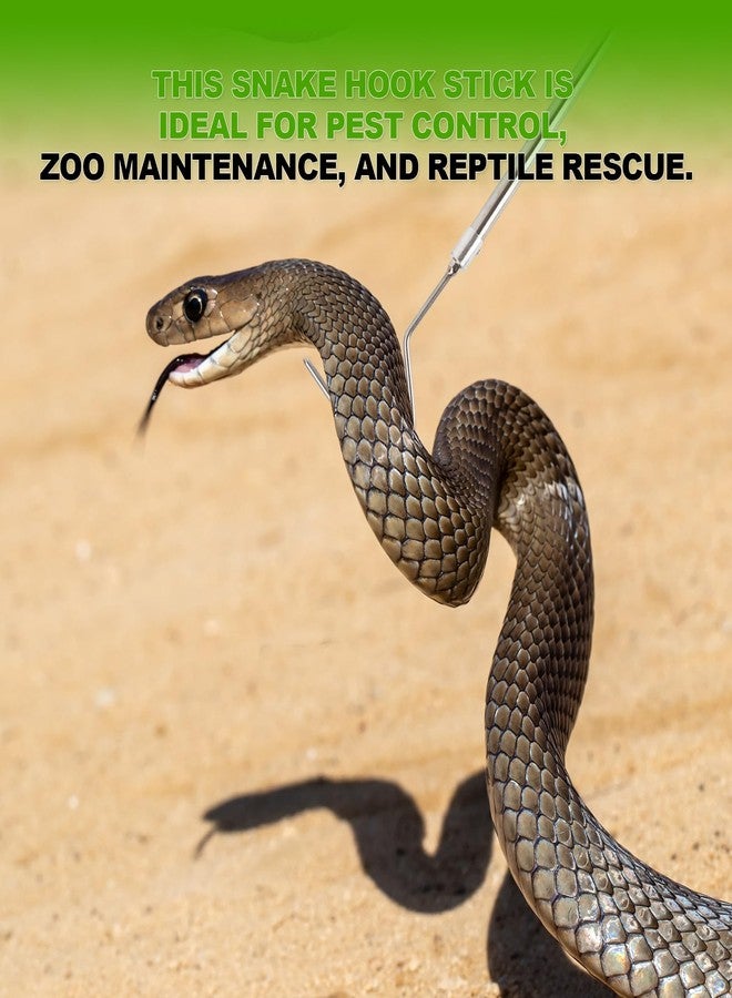 Smarkey Snake Hook, Snake Grabber Tool Heavy Duty with 42 Inch Extensible Stainless Steel, Snake Tongs Stick for Rattlesnake, Copperhead Snake, Ball Python, Rattle, Cobra, Corn, Rosy Boas - Image 4