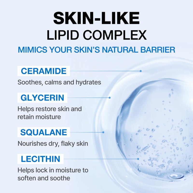 Physiogel DMT Face & Body Lotion â€“ 72-Hr Hydration for Dry & Sensitive Skin, Skin Barrier Repair with Ceramide, Fragrance-Free, Non-Comedogenic, Dermatologist-Tested, Korean Skincare (13.5 fl oz) - Image 5