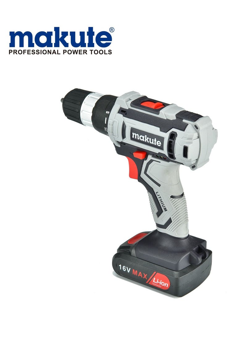 makute Hammer Drill With Two 20 volt Batteries, Speed 1450rpm, Drill Diameter 10mm, Torque 30 Nm  - Image 1