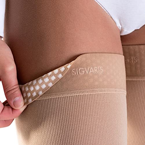 SIGVARIS Medical Compression Stockings - Cotton - Class 2 - Thigh length - For Men and Women (L - Long) - Image 2