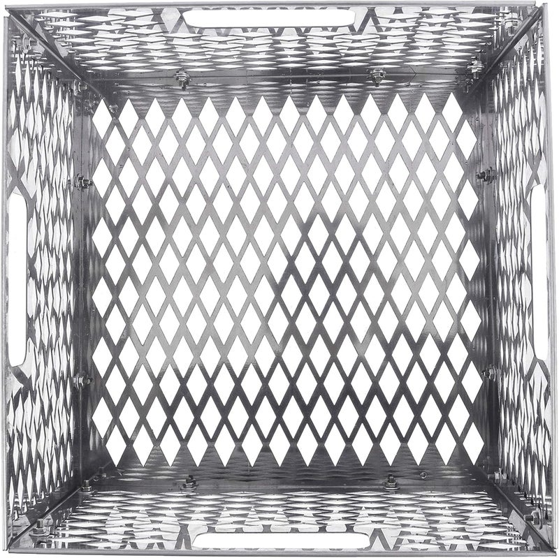 DELSbbq Charcoal Firebox Basket for Oklahoma Joe's Highland Bandera Longhorn. Fits Most Offset Smoker Grill, Stainless Steel, 12 x 12 x 7.5 Inches - Image 3