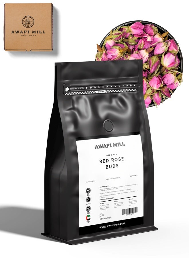 أباميك شاي براعم الورد الأحمر من عوافي ميل (براعم مجففة كاملة) | شاي أعشاب عطري برائحة الزهور، يُضاف إلى الحلويات | خالٍ من الكافيين | مناسب للطعام - ١٠٠ غرام | ٣.٥ أونصة - Image 1