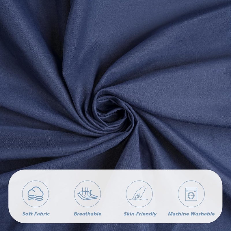 URZGU Cot Sheets 31" x 75", 2 Pack Cot Size Sheet Fitted for Narrow Twin Mattress/RVs Bunk/Guest Beds/Army Cots/Trifold Mattress/Travel Size Mattress, Ultra Soft & Breathable Camper RV Bunk Bed Sheets, Navy - Image 4