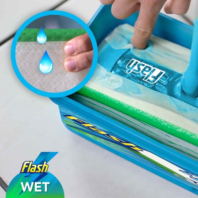 Flash Speedmop Wet Floor Cleaning Wipes, 96 Cloths, Antibac Lemon Multi-Surface - Image 5