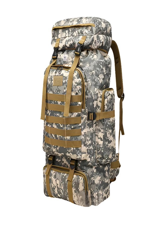 NFI essentials Hiking Bag, Military Print Travel Shoulder Backpack, Rucksack Duffle Bag with Shoe Compartment & Wet Clothes for Gym, Duffel Bag for Travelling, Camping & Trekking - Image 1