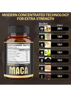 agobi Maca Extra Strength 7 in 1, Maca Root, Ginseng Root, 150 Capsules  - Image 2