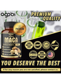 agobi Maca Extra Strength 7 in 1, Maca Root, Ginseng Root, 150 Capsules  - Image 4