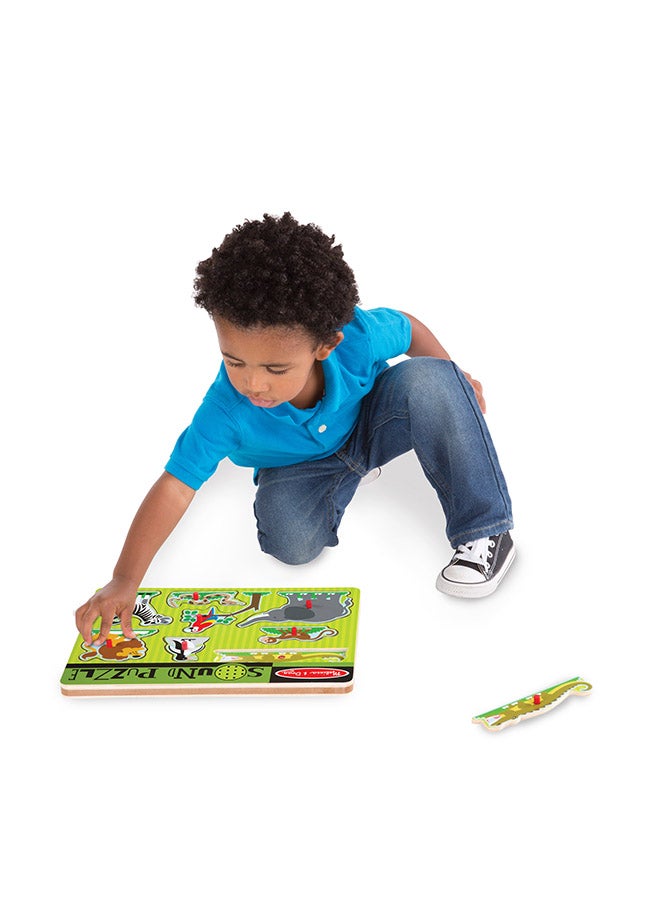 Melissa & Doug Construction Vehicles 4-in-1 Wooden Jigsaw Puzzles in a Box 48 Piece Trucks Puzzle for Kids  - Image 5