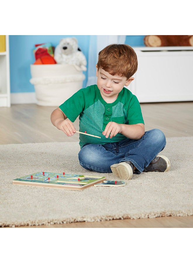 Melissa & Doug Construction Vehicles 4-in-1 Wooden Jigsaw Puzzles in a Box 48 Piece Trucks Puzzle for Kids  - Image 4