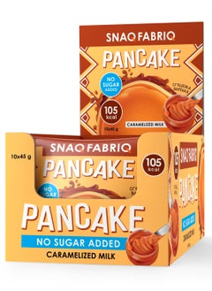 Snaq Fabriq Pancake with Caramelized Milk Flavor No Sugar Added 10x45g  - Image 1