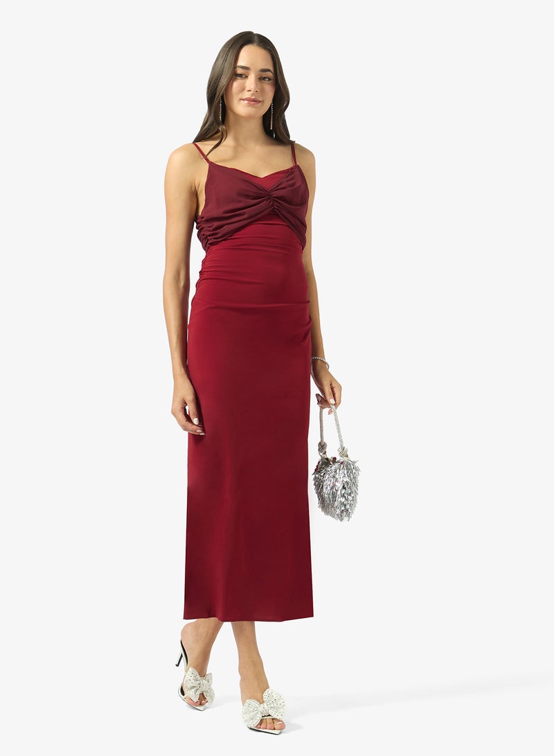 Ginger Twist Front Midi Dress - Image 4