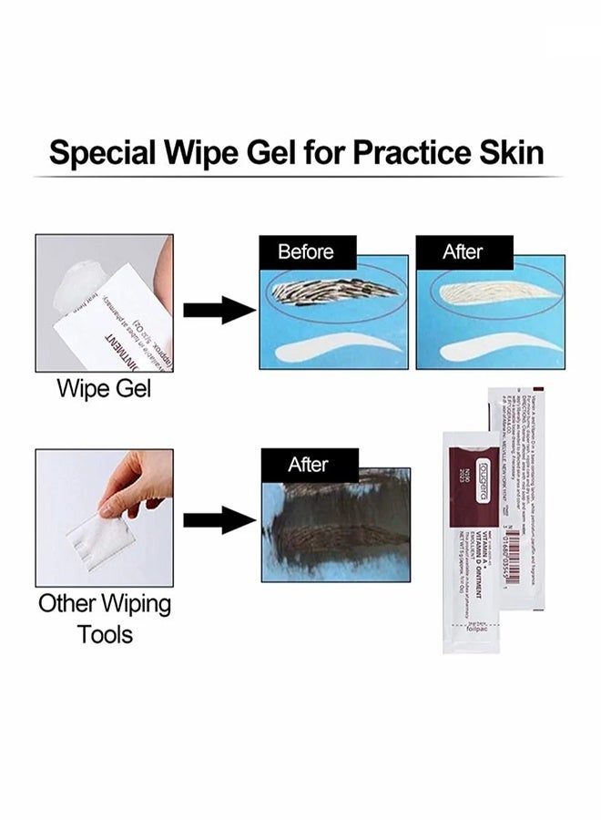 Fougera Tattoo Scar Repair Gel, 50Pcs Microblading Aftercare Ointment Vitamin A and D Anti-Inflammatory Anti Scar Tattoo Aftercare Cream for Makeup Microblading and Tattoo Healing Art Tattoo Supplies - Image 4