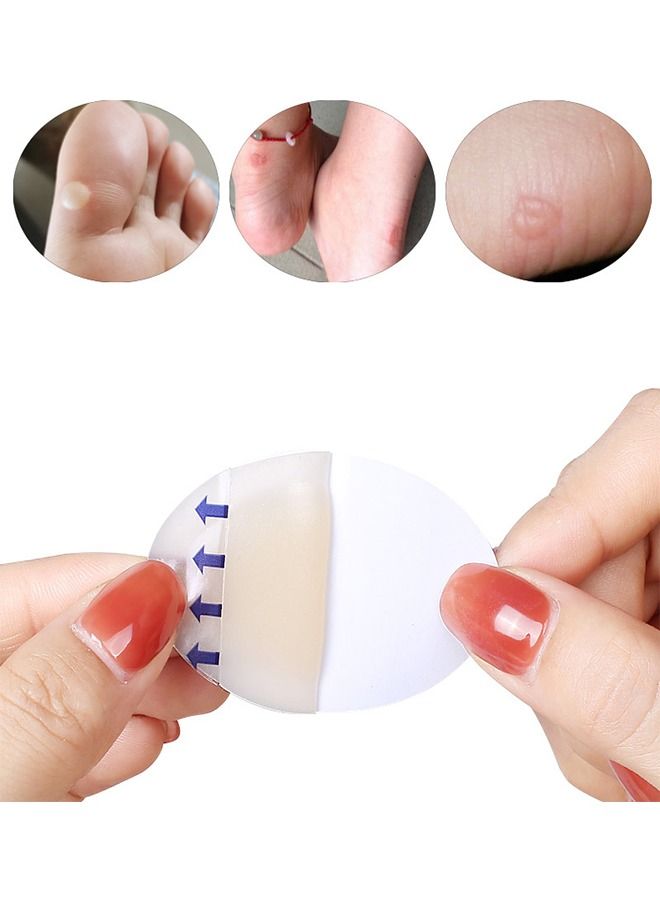 Generic 12 Pcs Gel Blister Cushions Blister Gel Guard Pads Heel Blister Patches Waterproof Hydrocolloid Bandages Adhesive Foot Blister Pads For Fingers Toes Forefoot Heel Healing Blister Cushions  - Image 3