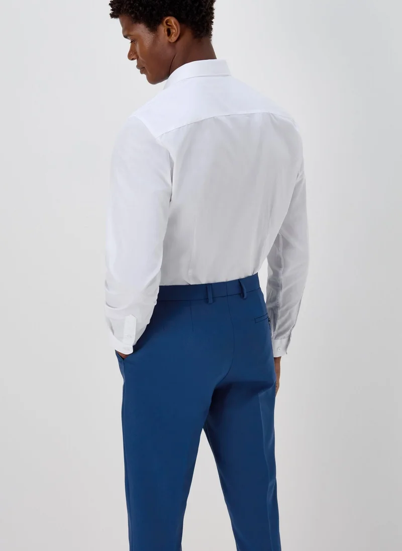 Matalan Taylor & Wright White Easy Care Slim Fit Shirt