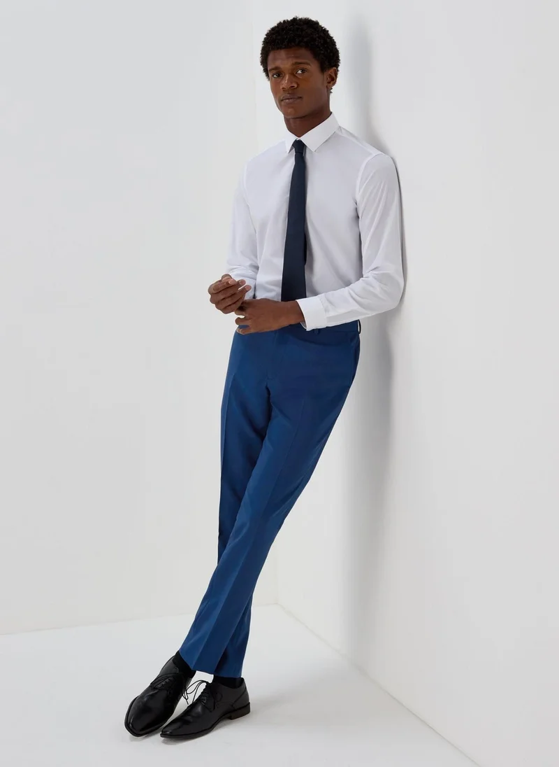 Matalan Taylor & Wright White Easy Care Slim Fit Shirt