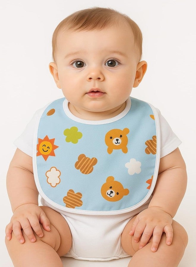 Kritiu Reusable Baby Cloth Diapers (0-3 Years) Pack of 3 with 2 Inserts & Bib | Leak-Proof & Adjustable | Washable Up to 300 Times | Waterproof, BPA-Free, Eco-Friendly, Anti Bacterial, Rashes Free Diapers for Babies & Toddlers (3-17 kg) (YELLOW) - Image 2