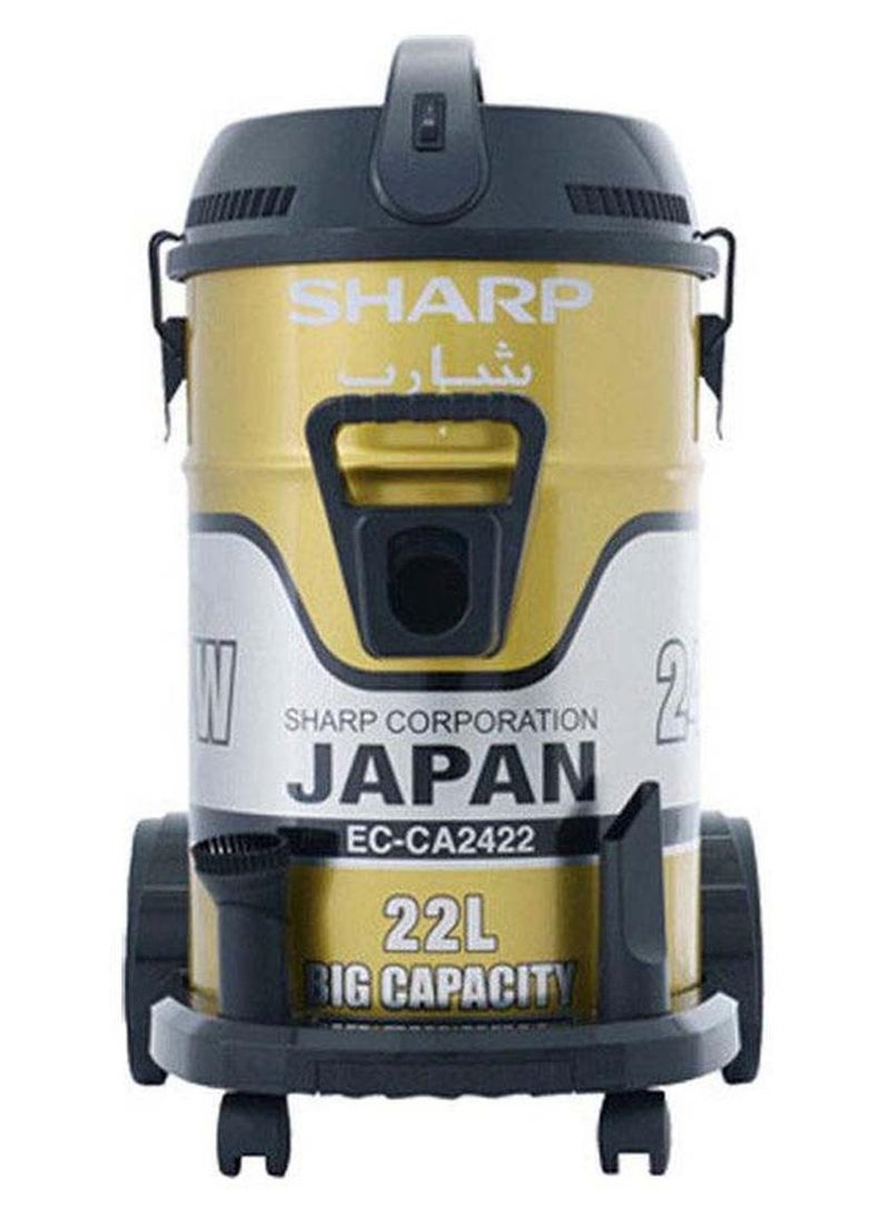 SHARP Pail Can Vacuum Cleaner Cloth Filter 22 L 2400 W EC-CA2422-Z / EC-CA2422-X Gold - Image 1
