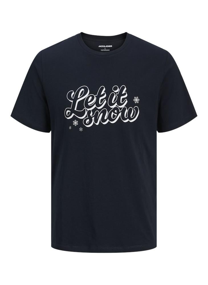 JACK & JONES Merry Christmas Regular Fit Crew Neck T-Shirt - Image 5