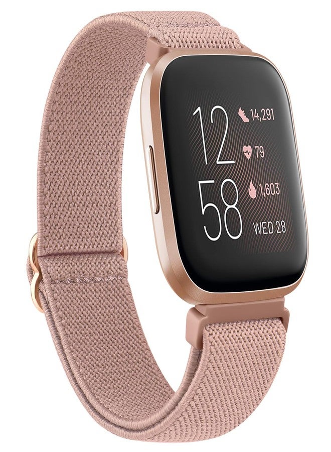 اي كي سوار AK مطاطي متوافق مع أساور Fitbit Versa، أحزمة نايلون ناعمة قابلة للتعديل للنساء والرجال - Image 1