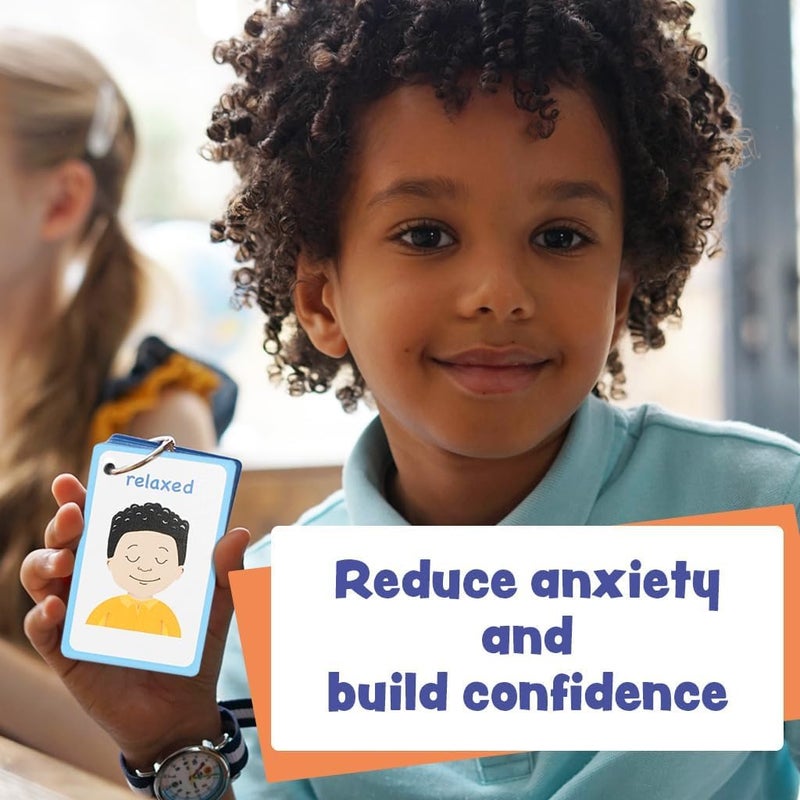 Amonev My Feelings Cards and Emotions Flash Cards for Special Needs, Autism as Cue Cards, Aiding with Empathy and Social Skills, Also a Great Tool for SENCO - Image 4