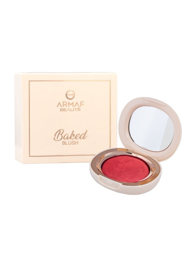 Armaf Beaute Baked Blush Deep Rose, Buildable, Blendable, Radiant Finish, Soft, Matte Finish - Image 2