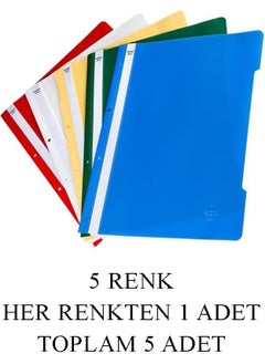 Artlantis Blue Office Folder Ring File and Bag File Set 1 Office Folder 10 Color Ring File 100 Bag Files  - Image 2