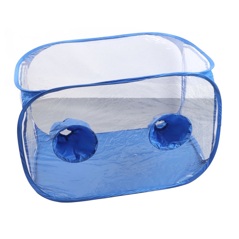 Mushroom Grow Tent Still Air Box Portable Foldable PVC 2 Arm Ports Mushroom Grow Container for Study Research - Image 4