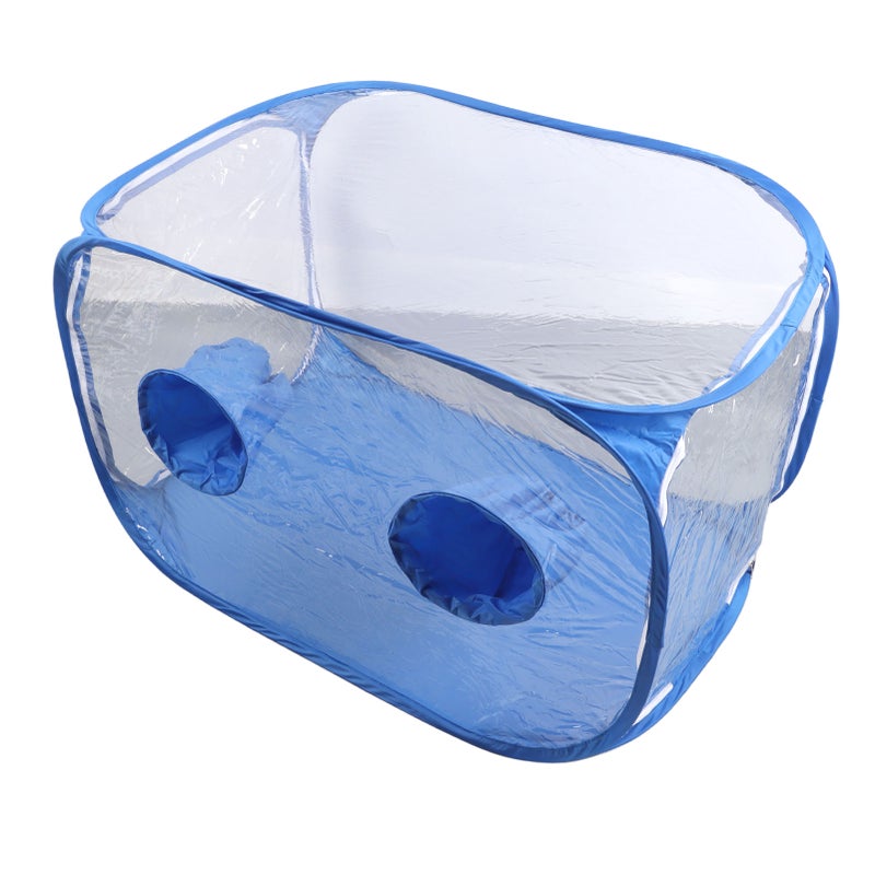Mushroom Grow Tent Still Air Box Portable Foldable PVC 2 Arm Ports Mushroom Grow Container for Study Research - Image 5