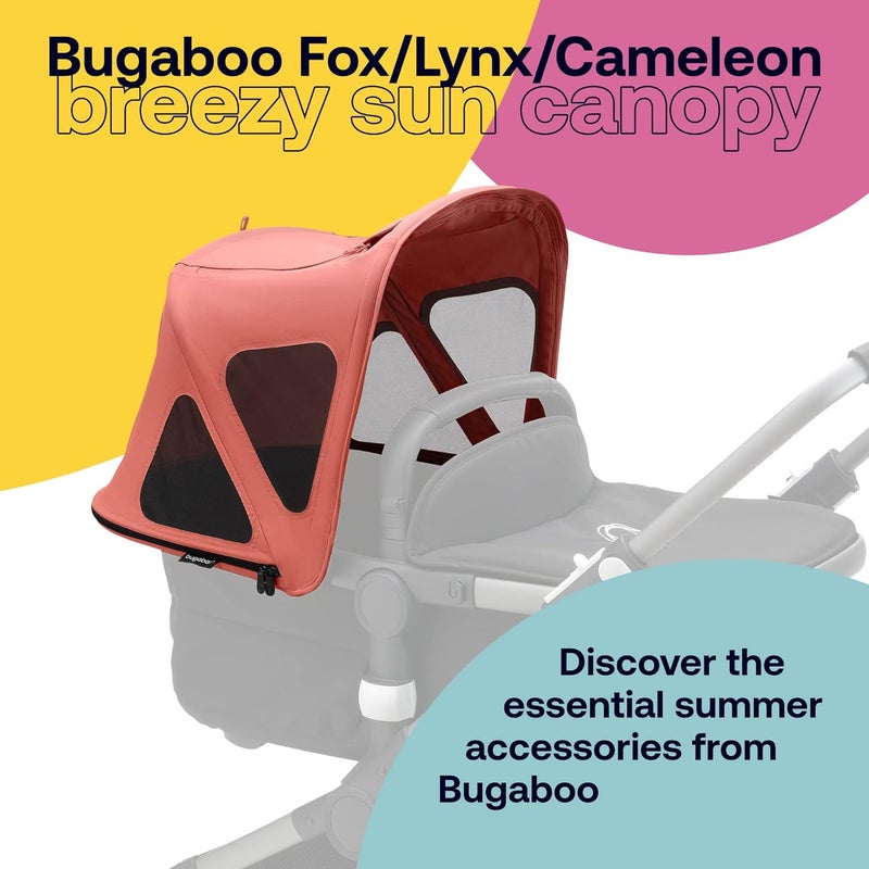 Bugaboo Breezy Sun Canopy - Sunrise Red - Image 2