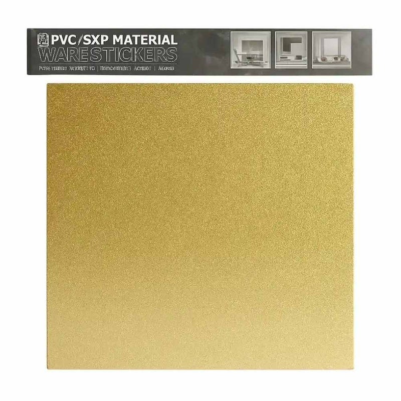 Home Decor PVC and SXP Material Ware Stickers- Golden