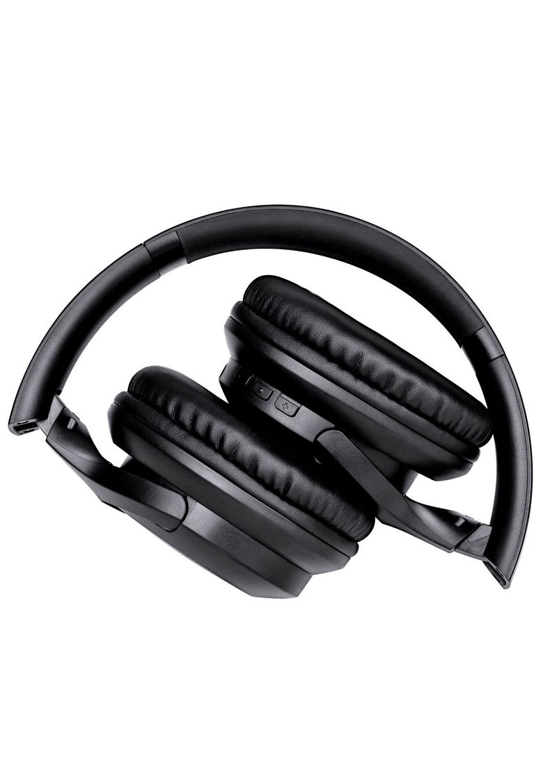 موديكس KO23NB1701 سماعات رأس لاسلكية بتقنية إلغاء الضوضاء النشطة وتقنية البلوتوث، متوافقة مع أجهزة الأندرويد والآيفون، اللون: أسود - Image 2