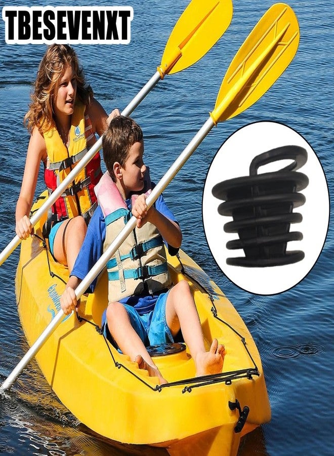 TBESEVENXT Kayak scupper Plugs for Kayak with Rubber Handle Universal Kayak Plugs Replacement for Canoe Boat Scupper Stopper Plugs Bung Black (4PCS) - Image 4