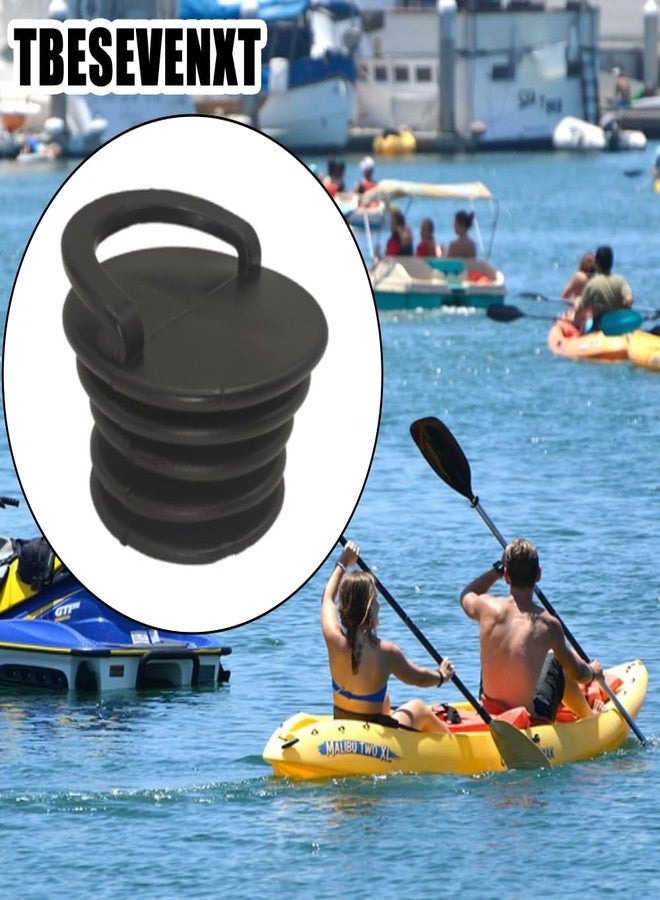 TBESEVENXT Kayak scupper Plugs for Kayak with Rubber Handle Universal Kayak Plugs Replacement for Canoe Boat Scupper Stopper Plugs Bung Black (4PCS) - Image 5