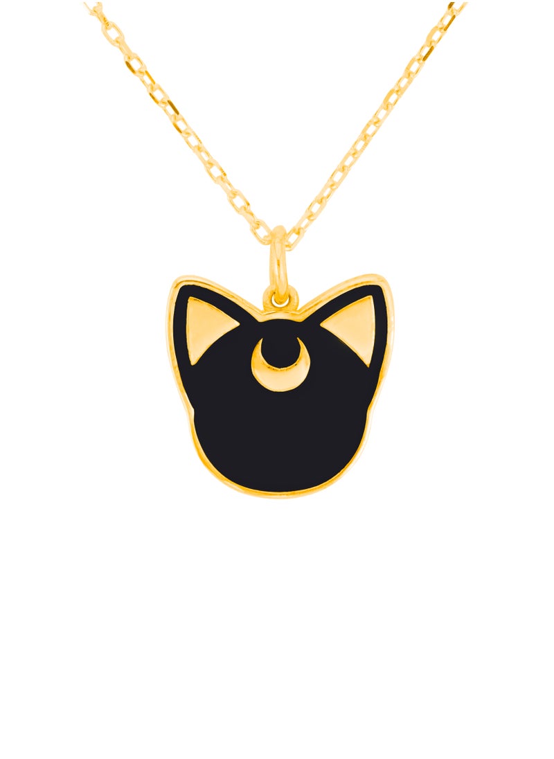 AAZ Jewellery L.L.C - Sailor Black Cat 18K Gold Necklace - Image 1