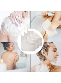 GigaGround Exfoliating Washcloth (3 Pack), Shower Cloth for Body and Face Exfoliator Scrubber, Two Sides Exfoliate Shower Rag Wash Cloths Nylon Cotton Loofah Sponge Scrub Towel estropajos para el cuerpo  - Image 5