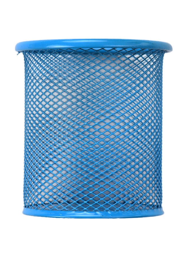 NIBEMINENT Mesh Pen And Pencil Holder Blue - Image 2