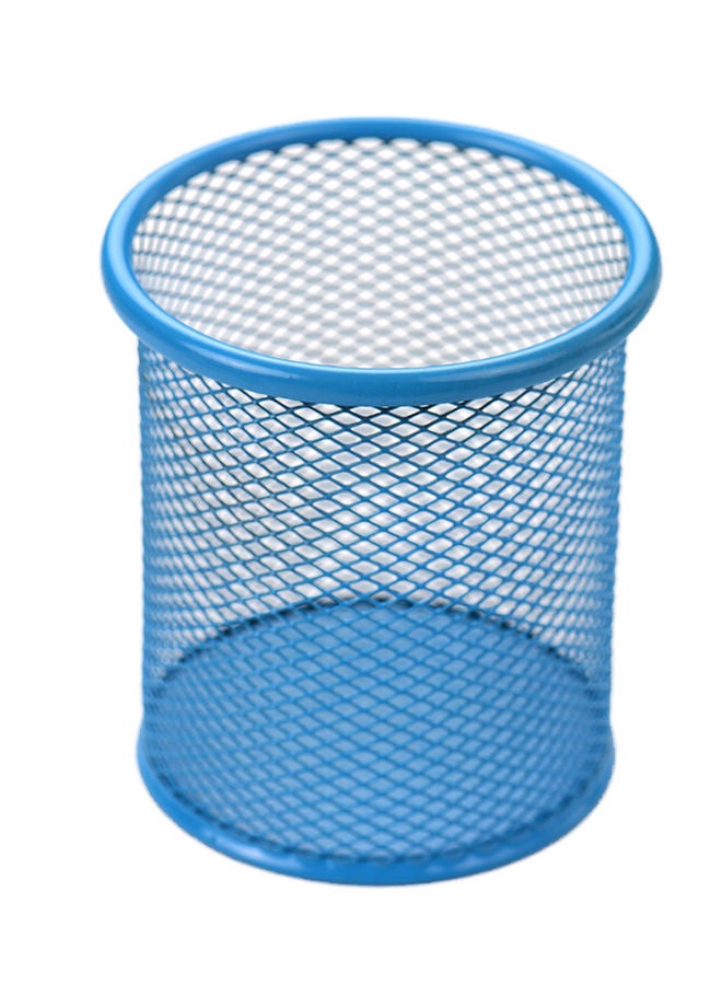 NIBEMINENT Mesh Pen And Pencil Holder Blue - Image 1