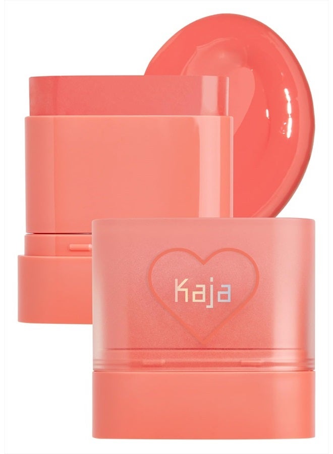 KAJA Dewy Bar - Creamy Multi-Stick Blusher & Lip Balm, Korean Cream Blush Stick for Cheeks and Lips, 45% Moisturizing Oil, Apple Extract, Vitamin-Hyaluronic Acid Infused, 03 Peach Cobbler,10g - Image 1