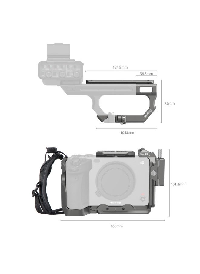 SMALLRIG SmallRig HawkLock Quick Release Advanced Cage Kit for Sony FX3 / FX30 4771  - Image 1