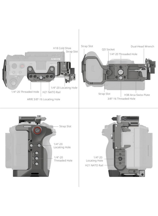SMALLRIG SmallRig HawkLock Quick Release Advanced Cage Kit for Sony FX3 / FX30 4771  - Image 3