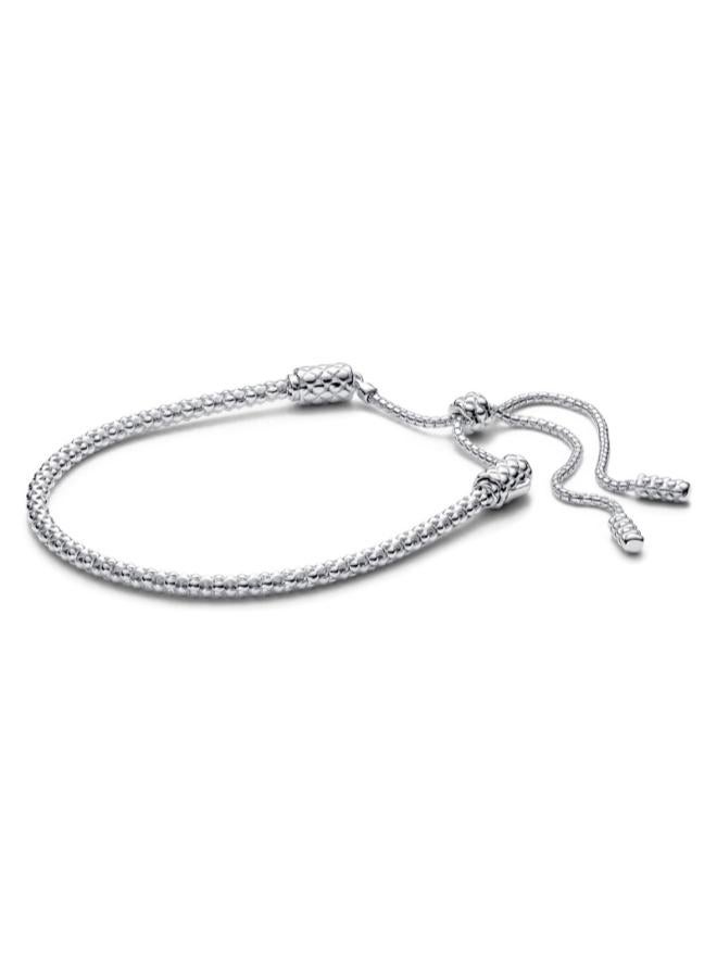 PANDORA Pandora Moments Studded Chain Slider Bracelet - Image 1
