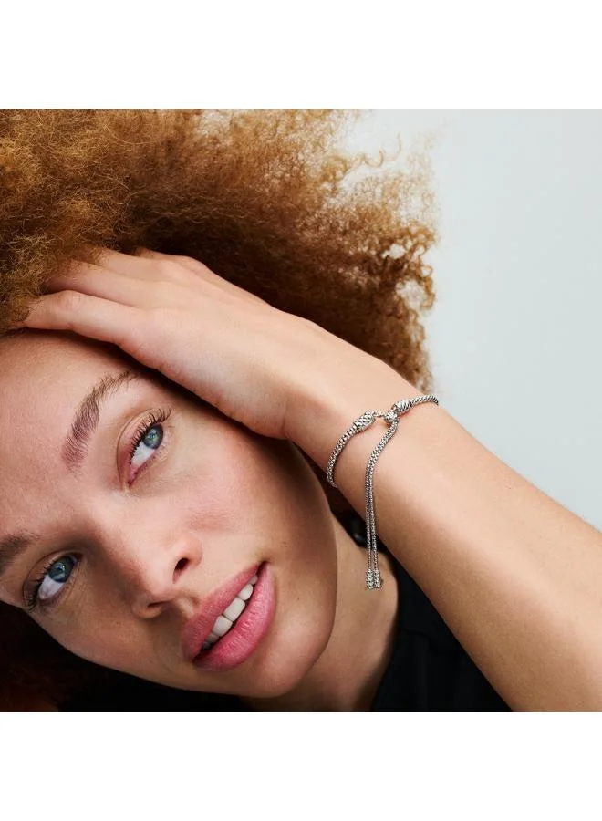 PANDORA Pandora Moments Studded Chain Slider Bracelet