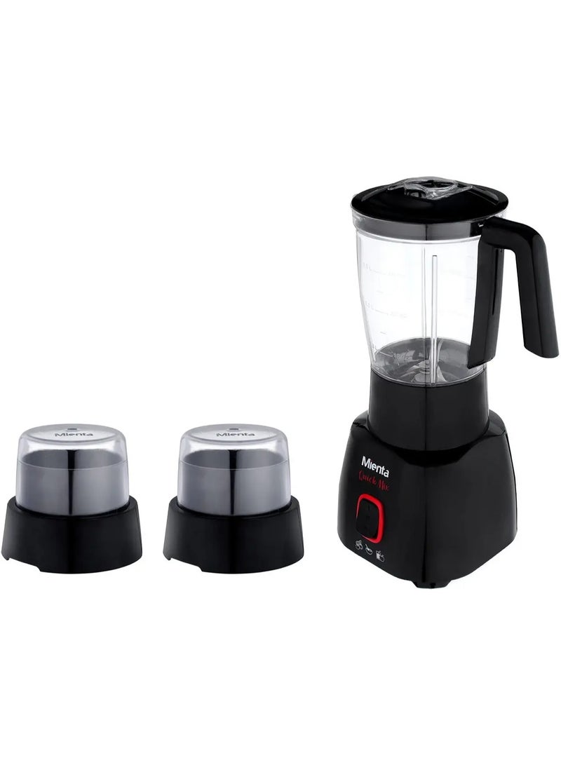 ميانتا خلاط كهربائي ميانتا، 450 وات ،1.75 لتر ،2 مطحنة ،أسود ،BL1361B‏ - Image 2