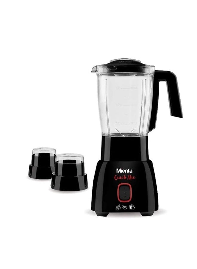 ميانتا خلاط كهربائي ميانتا، 450 وات ،1.75 لتر ،2 مطحنة ،أسود ،BL1361B‏ - Image 3