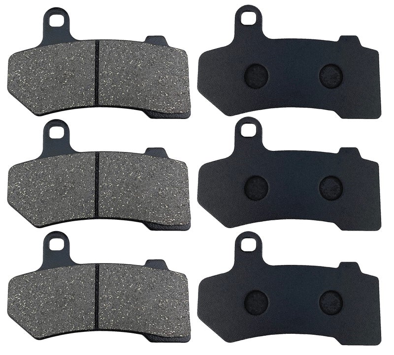Front and Rear Brake Pads for Harley Davidson FLHX Street Glide Road Glide FLHR Road King FLHTCU Electra Glide Ultra Classic Night Rod Street Rod VRod Tri Glide Ultra Limited